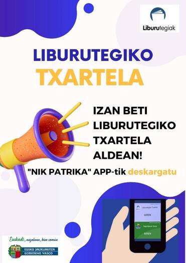 Carné de biblioteca en la aplicación NIK Patrika Digitala