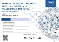 Retos de la Administración ante el RD 203/2021 y la transformación digital